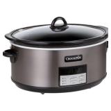 Crock-Pot - 8-Quart Slow Cooker - Black Stainless
