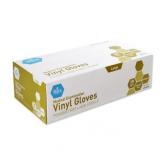 MedPride Vinyl Exam Gloves, Powder-Free, Large, Box of 100