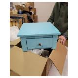 French Country Khloe 1 Drawer Accent Table with Shelf