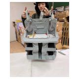 XL Hanging Diaper Caddy Organizer Reinforced Diaper Stacker for Crib that Keeps Shape Hanging Diaper Organizer for Changing Table, Playard, Wall & Door Diaper Holder for Newborn Baby Girl & Boy