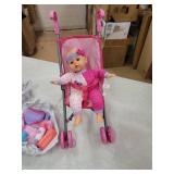 Gi Go Toy Dream Collection 14 Inches Baby Doll With Stroller Set