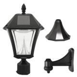 Gama Sonic Baytown Black Solar Powered LED Lantern 1 pk
