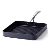 Cooks Standard Hard Anodized Nonstick Square Grill Pan, 11 x 11-Inch, Black