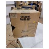 Aurora AU1230XA Anti-Jam 12-Sheet Crosscut Paper Shredder 5.2-gallon Wastebasket