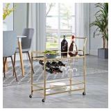 FirsTime & Co. Gold Francesca Bar Cart