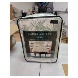 Laura Ashley Natalie Jade Green Comforter Set, Full/Queen Bedding