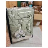 Laura Ashley Natalie Jade Green Comforter Set, Full/Queen Bedding