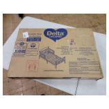 Delta Children Wood Sleigh Toddler Bed, White