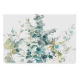 22 in. x 32 in. "Eucalyptus I White Crop" by Danhui Nai Printed Canvas Wall Art