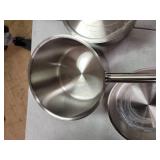 AmazonCommercial 7-Piece Stainless Steel Induction Ready Cookware Set