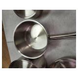 AmazonCommercial 7-Piece Stainless Steel Induction Ready Cookware Set