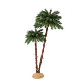 Puleo International 3.5 ft./6 ft. Pre-Lit Artificial Palm Tree with 175 UL-Listed Lights