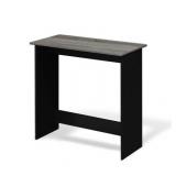 Furinno Simplistic Parsons Study Table, French Oak Grey/Black