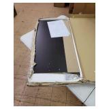 Furinno Simplistic Parsons Study Table, French Oak Grey/Black