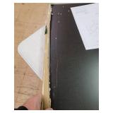 Furinno Simplistic Parsons Study Table, French Oak Grey/Black