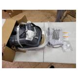 Fisher-Price SpaceSaver Simple Clean High Chair Pencil Strokes, Portable Infant-to-Toddler Dining Chair and Booster Seat with Easy Clean Up Features