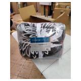 Comfort Spaces Enya 5 Piece Floral Printed Comforter Set, Queen, Red/Black,