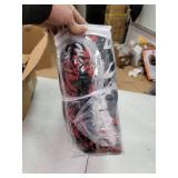 Comfort Spaces Enya 5 Piece Floral Printed Comforter Set, Queen, Red/Black,