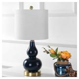 Anya 20.5" Mini Glass LED Table Lamp, Multiple Colors by JONATHAN Y