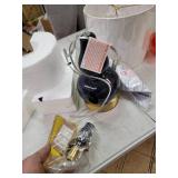 Anya 20.5" Mini Glass LED Table Lamp, Multiple Colors by JONATHAN Y