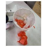 Anya 20.5" Mini Glass LED Table Lamp, Multiple Colors by JONATHAN Y