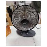 Comfort Zone 700/1000-Watt Oscillating Parabolic Dish Radiant Electric Portable Space Heater , Black