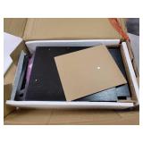 VECELO Versatile Nightstands X-Design Side End Table Night Stand Storage Shelf with Bin Drawer for Living Room Bedroom,Black