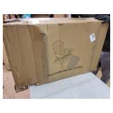 DURAWEATHER POLY King Size Folding Adirondack with Collapsible Cup Holders (Fireside Cedar)