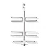 OXO Good Grips Aluminum Shower Caddy Organizer with Hose Keeper, Silver