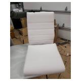 Flash Furniture High Back White LeatherSoft Executive Swivel Office Chair with Chrome Base and Arms