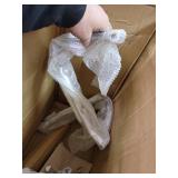 Flash Furniture High Back White LeatherSoft Executive Swivel Office Chair with Chrome Base and Arms