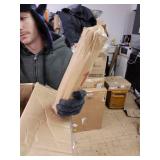 Flash Furniture High Back White LeatherSoft Executive Swivel Office Chair with Chrome Base and Arms