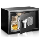 SereneLife Safe Box, Safes and Lock Boxes, Money Box, Safety Boxes for Home, Digital Safe Box, Steel Alloy Drop Safe