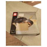 Honey Can Do Joyce Chen Classic Series Uncoated Carbon Steel 4-Pc. Wok Set with Lid and Birch Handles