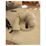 UL Listed 3 Light Multi-directional Flush Mount Ceiling Fixture, Gray