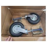 2-Shepherd Hardware 9798E 8-Inch Pneumatic Gate Caster, 200-lb Load Capacity