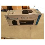 Chadwick Post Mount Mailbox Black with Nickel Flag