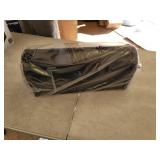 Chadwick Post Mount Mailbox Black with Nickel Flag