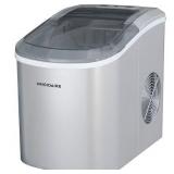 Frigidaire Ice Maker - Large See Through Lid-(EFIC206-TG-SILVER), silver