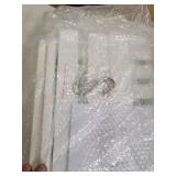 Homykic Over-The-Toilet Storage Bamboo, 3-Tier Space Saver Organizer Rack, Stable Freestanding Anti-Tilt Shelf with 3 Hooks for Laundry, Balcony, Porch, White