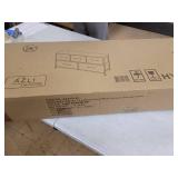 AZL1 Life Concept Extra Wide Dresser Storage Tower with Sturdy Steel Frame,5 Drawers of Easy-Pull Fabric Bins, Organizer Unit for Bedroom, Hallway, Entryway, Light Grey