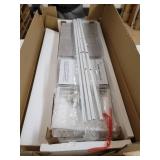 AZL1 Life Concept Extra Wide Dresser Storage Tower with Sturdy Steel Frame,5 Drawers of Easy-Pull Fabric Bins, Organizer Unit for Bedroom, Hallway, Entryway, Light Grey