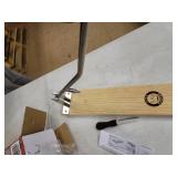 King Kooker Oyster Opener on Wooden Base and Oyster Knife