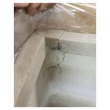 16" Kante Lightweight Durable Modern Tall Square Outdoor Planter Weathered Concrete Gray - Rosemead Home & Garden, Inc.