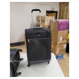 Amazon Basics 3 Piece Softside Carry-On Spinner Luggage Suitcase Set - Black