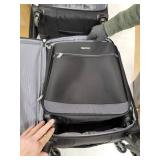 Amazon Basics 3 Piece Softside Carry-On Spinner Luggage Suitcase Set - Black