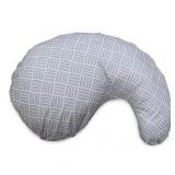Boppy Cuddle Pillow, Gray Basket Weave, Pregnancy Body Pillow with Removable Cover