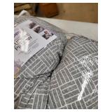 Boppy Cuddle Pillow, Gray Basket Weave, Pregnancy Body Pillow with Removable Cover