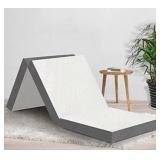 Greaton, 3-Inch Gel Memory Foam Portable Tri-fold Mattress, 75" X 31"