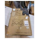 S2 Lifestyle Brazee Collapsible Folding Wagon Cart With Wheels, Navy Blue